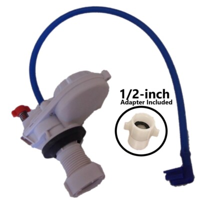 Smallest Anti-Siphon mini pilot valve 1/2 inch inlet pipe thread by NuFlush