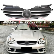 Chrome Amg Style Grille Wemblem For Benz Slk-class R170 1997-2004 Slk320 Slk230 Chrome Amg Style Grille Wemblem For Benz Slk-class R170 1997-2004 Slk320 Slk230