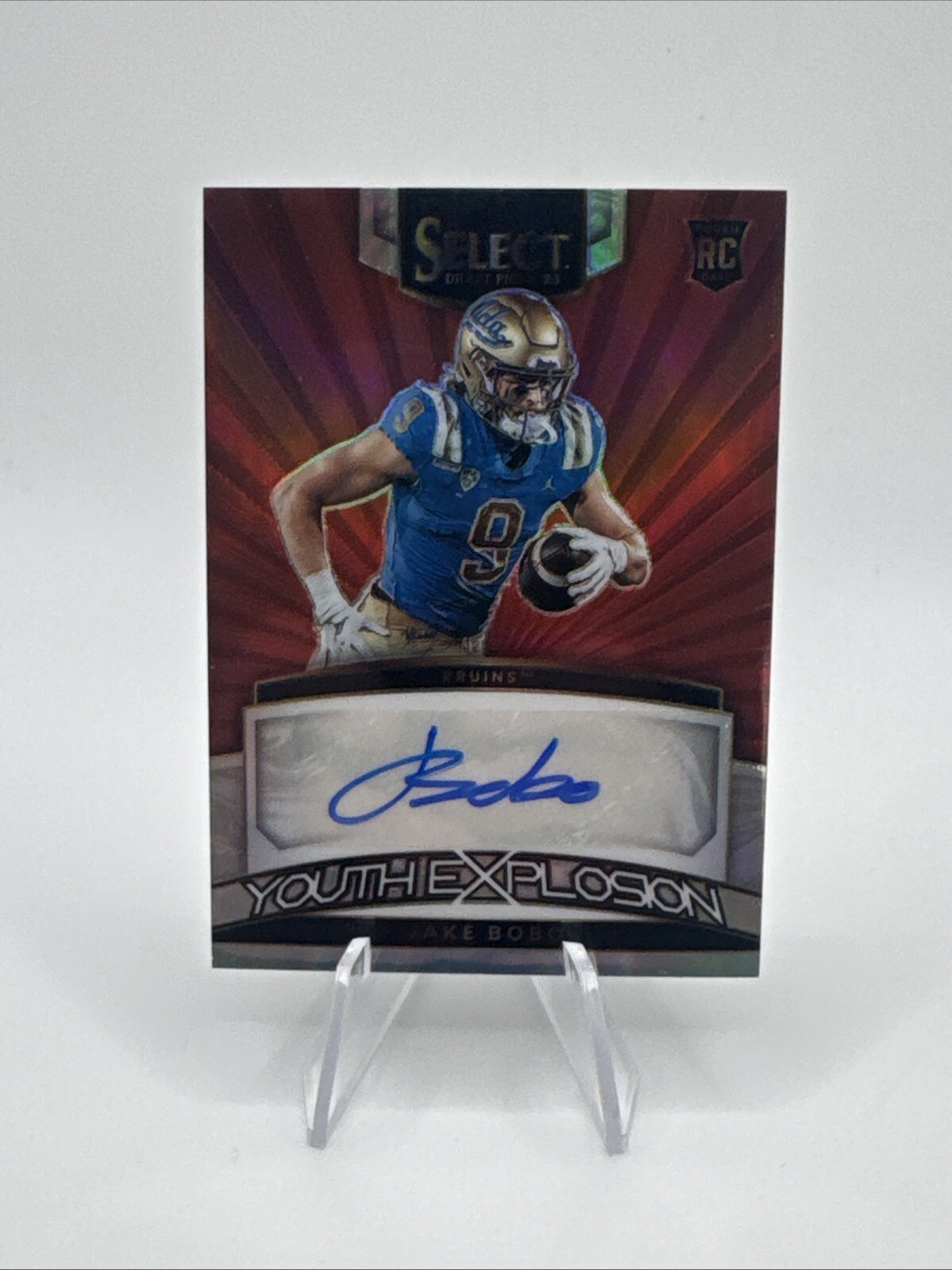 2023 Panini Select Draft Picks Red Prizm Jake Bobo #YS-JBO Rookie Auto!