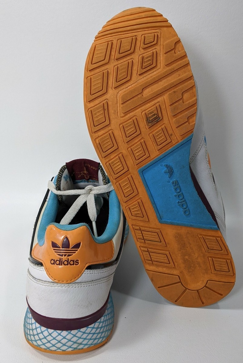 ★D★ Adidas Size 11 ZXZ ADV Sneakers RARE Trefoil White Blue