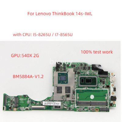 For Lenovo 14s-IWL motherboard BM5884 A-V1.2 CPU I58265U UMA GPU V2G AMD RX540x