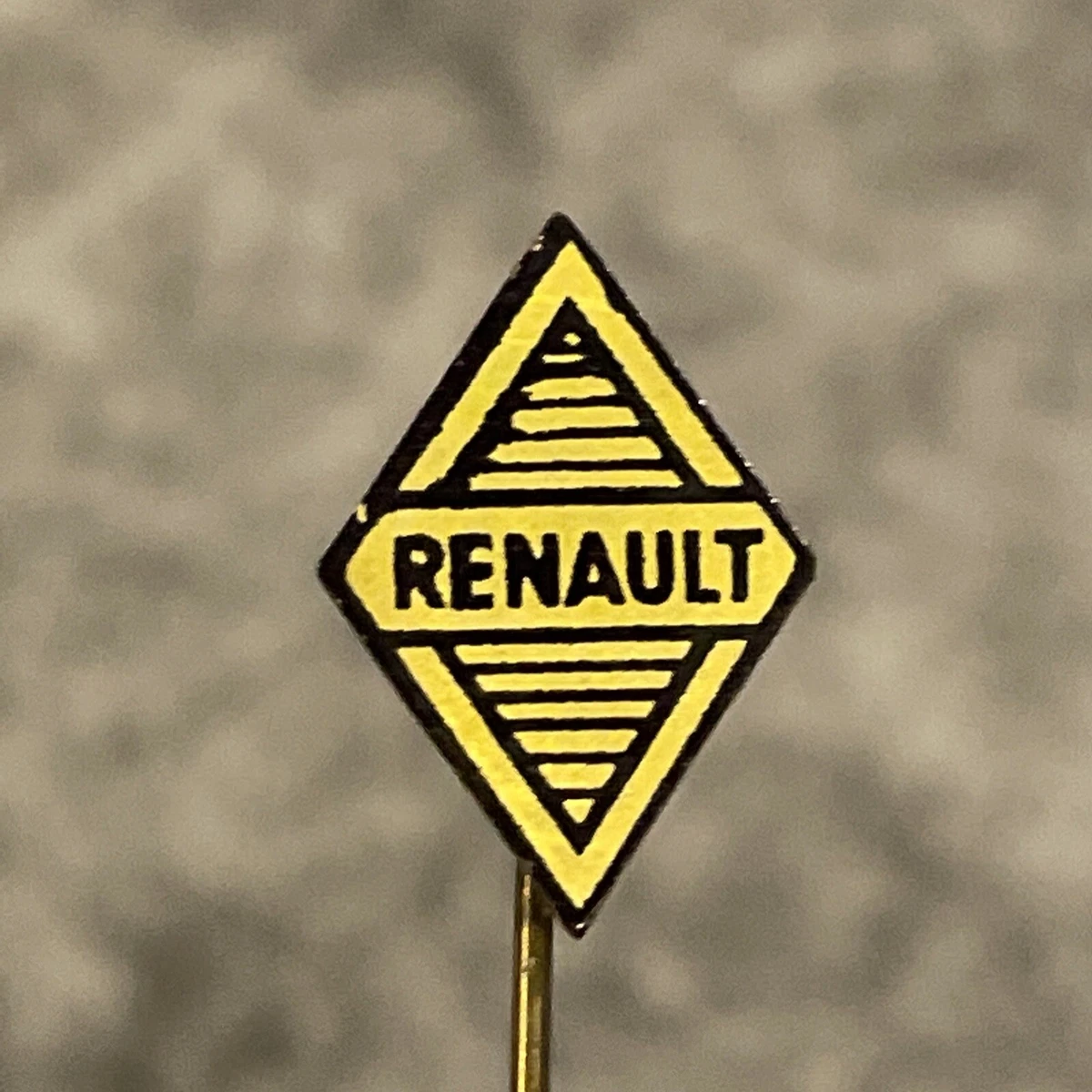 Pin's Renault Sofrec Paris France Auto Voiture Logo Marque Pins Epinglette Doré