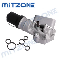 Aluminum Oil Cooler Filter Housing for 05-14 VW Jetta Passat Golf Rabbit 2.5L🚗