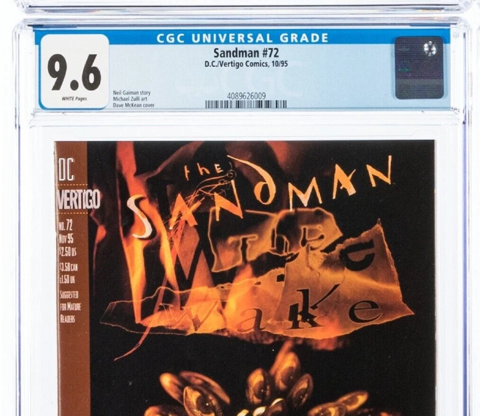 Sandman #72 (1995) CGC 9.6 -- White pages; Dave McKean cover; Neil Gaiman 🔥 - Image 2 of 4