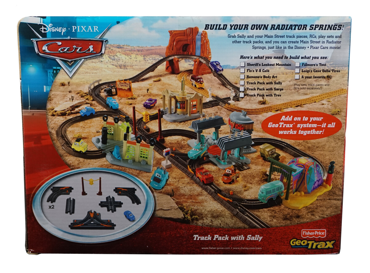 Geotrax Cars Track Pack with SALLY – Two 6