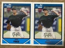 2007 Bowman David Price 1st Year Rookie Cards 2 BDPP55