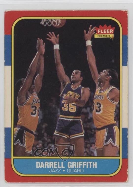 1986-87 Fleer Darrell Griffith #42 0d22