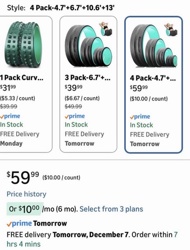 BRAND NEW - YogaWheels for Back Pain & Stretching, 4 PACK - 4 sizes. - 第 3/3 張圖片