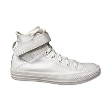 Converse All Star White Leather Unisex High T...