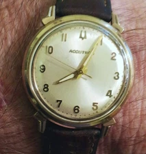 M6 (1986) Bulova Accutron “410”, 10k Gold Filled Bezel, running,