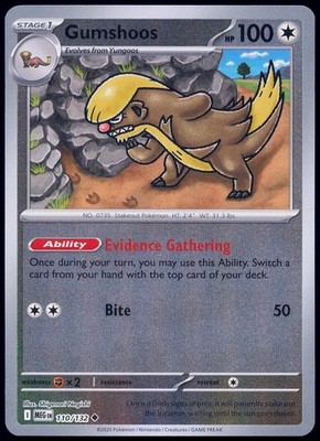 Gumshoos 110/132 (Reverse Holofoil) - ME01: Mega Evolution NM