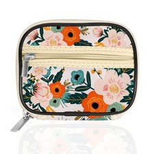 Serfeymi Weekly Travel Pill Organizer Case for 1  1 Box, A. Bloom 01