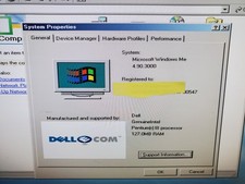 Dell Dimension L800R Desktop Windows ME Loaded See Pictures 128 MB PIII
