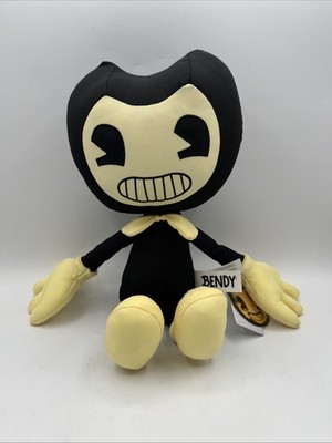 Bendy Collector Plush In PDQ 18  Stuffed Animal Black / Yellow