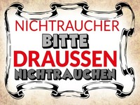 Holzschild 30X40 Cm Nichtraucher Bitte DraußEn Deko Geschenk Holz Schild