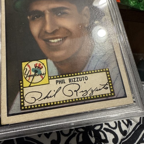 1952 Topps Phil Rizzuto #11 Black Back PSA 4 New York Yankees MVP HOF Scooter - Bild 7 von 24