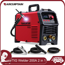 ARCCAPTAIN TIG Welder 200Amp 2 in 1 Welder LED Digital Display Welding Machine