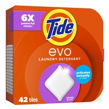 Tide Evo Laundry Detergent Tiles, 100% Concen...