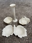 Lenox Lot Of 4 Ivory Pieces, Vase, Bowl, Basket all Trimmed in Gold — photo 1
