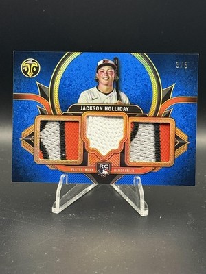 2024 Topps Triple Threads Jackson Holliday Rookie Team Relics Sapphire #/3