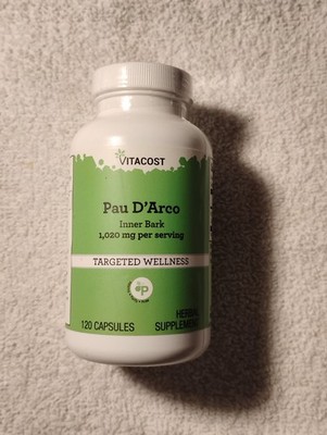 Vitacost Pau d'Arco Inner Bark (1,020 mg per serving) 120 capsules EXP. 1/2027