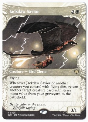 Jackdaw Savior (Showcase) - MTG Bloomburrow - NM - FREE SHIPPING