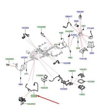 LAND ROVER RANGE ROVER EVOQUE L551 più cavo batteria LR135301 NUOVO ORIGINALE