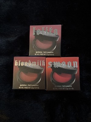 Kat Von D Set Of 3 Eyeshadow Singles Lolita Bloodmilk & Swoon New W/Boxes