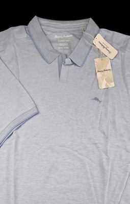 TOMMY BAHAMA Emfielder Johnny Collar IslandZone  Polo Light Sky Blue 3XLTSupima