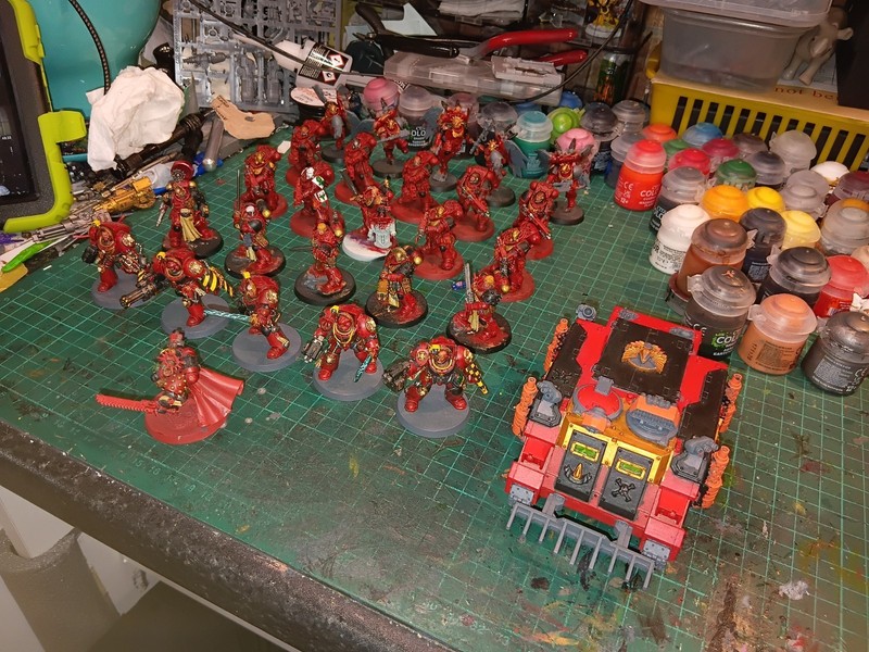 Games Workshop Warhammer 40k Primaris Space Marines Blood Angels Part Painted
