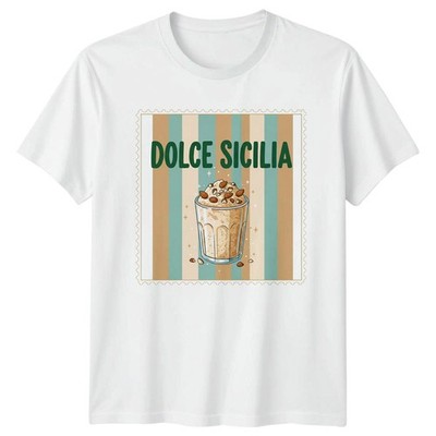 Dolce Sicilia T-Shirt Sizilien Italienisch Essen Sommer Geschenk für Sie und Ihn