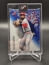 2022 Topps Pristine OZZIE SMITH Encased Blue Refractor  /75 Cardinals