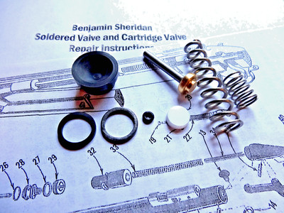 Sheridan  C- Blue/ Silver Streak .20cal/5mm Air Rifle Seal Kit w/ Instructions
