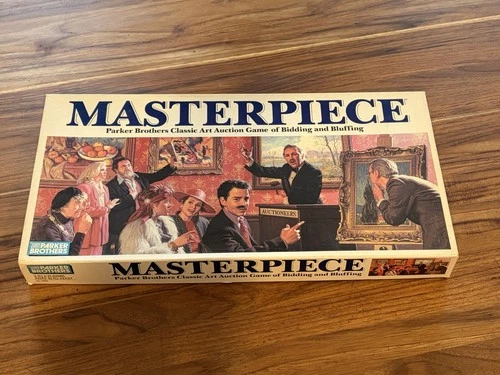 1987 Masterpiece Art Auction Board Game Parker Brothers Vintage, Complete