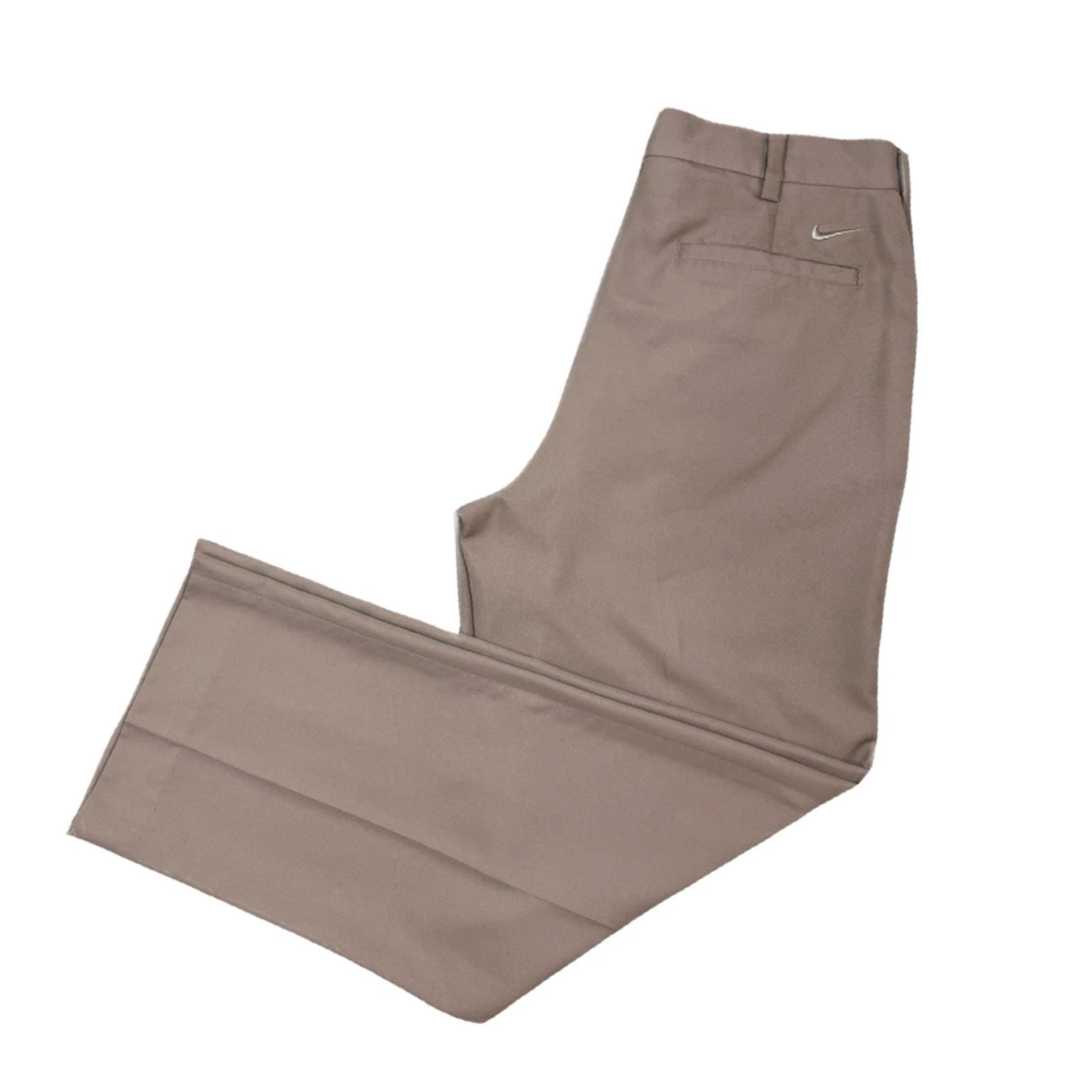 Nike Mens Straight Leg Pleated Performance Golf Casual Khaki Beige Pants 32x29