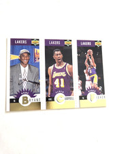 Kobe Bryant, Derek Fisher, Elden Campbell Collector’s Choice Gold Rookie 96-97