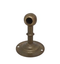 Vintage Heavy Brass Mount Towel Bar Hardware Wall Hook 3.25" Tall 2.5" Diameter