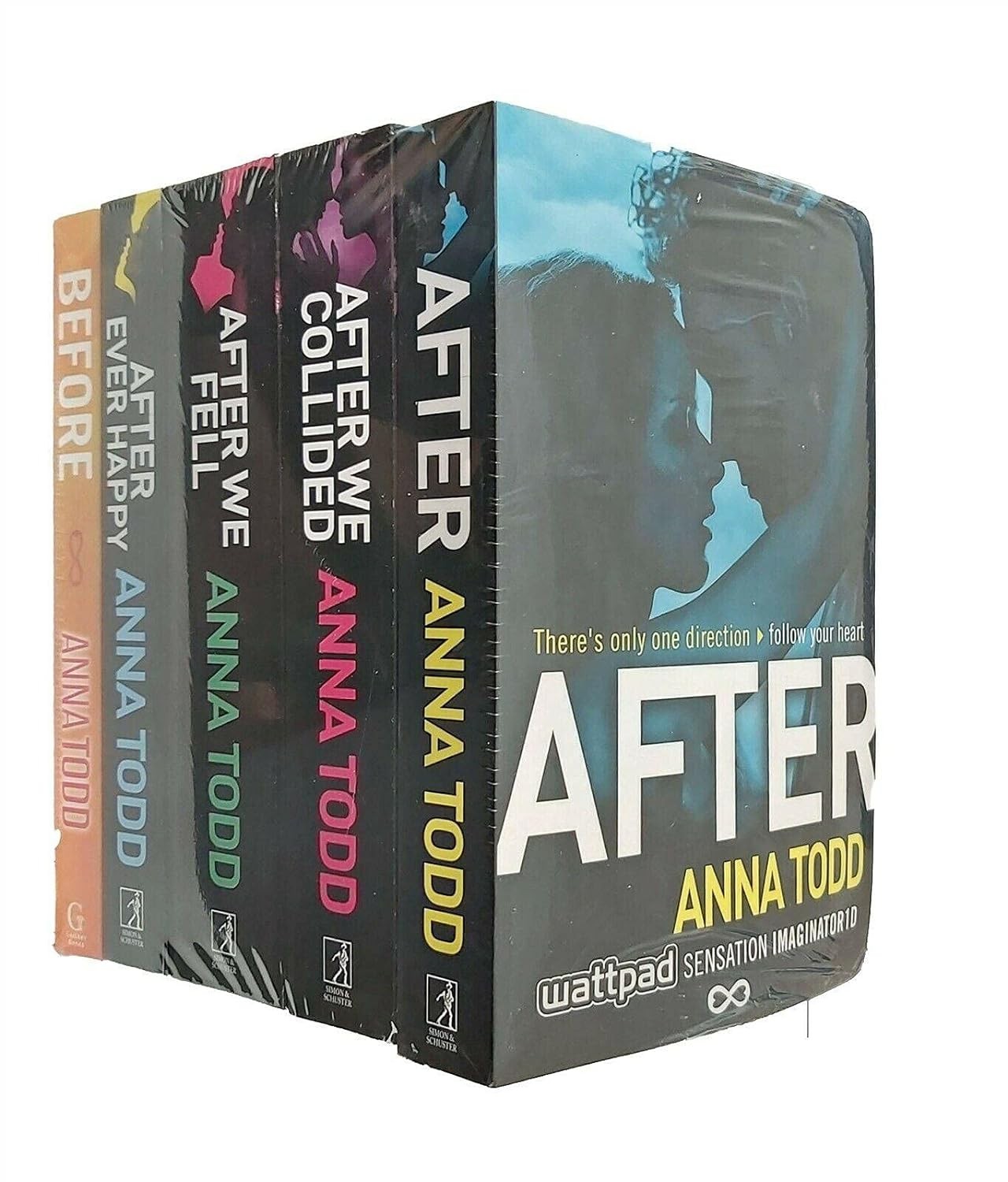 Simon & Schuster / Gallery Books After Series 5 Book Collection Set By Anna Todd - Paperback New Adult Romance - After, After We Collided, After We Fell, After Ever Happy, Before - Image 4
