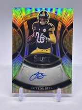 2025 Panini Select - Signatures Le'Veon Bell #SP-LBL Silver Prizm Auto Steelers