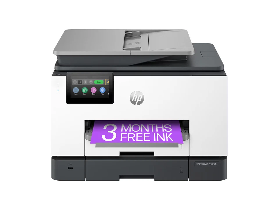 HP OfficeJet Pro 9135e Wireless All-in-One Certified Refurbished Printer w/ 3