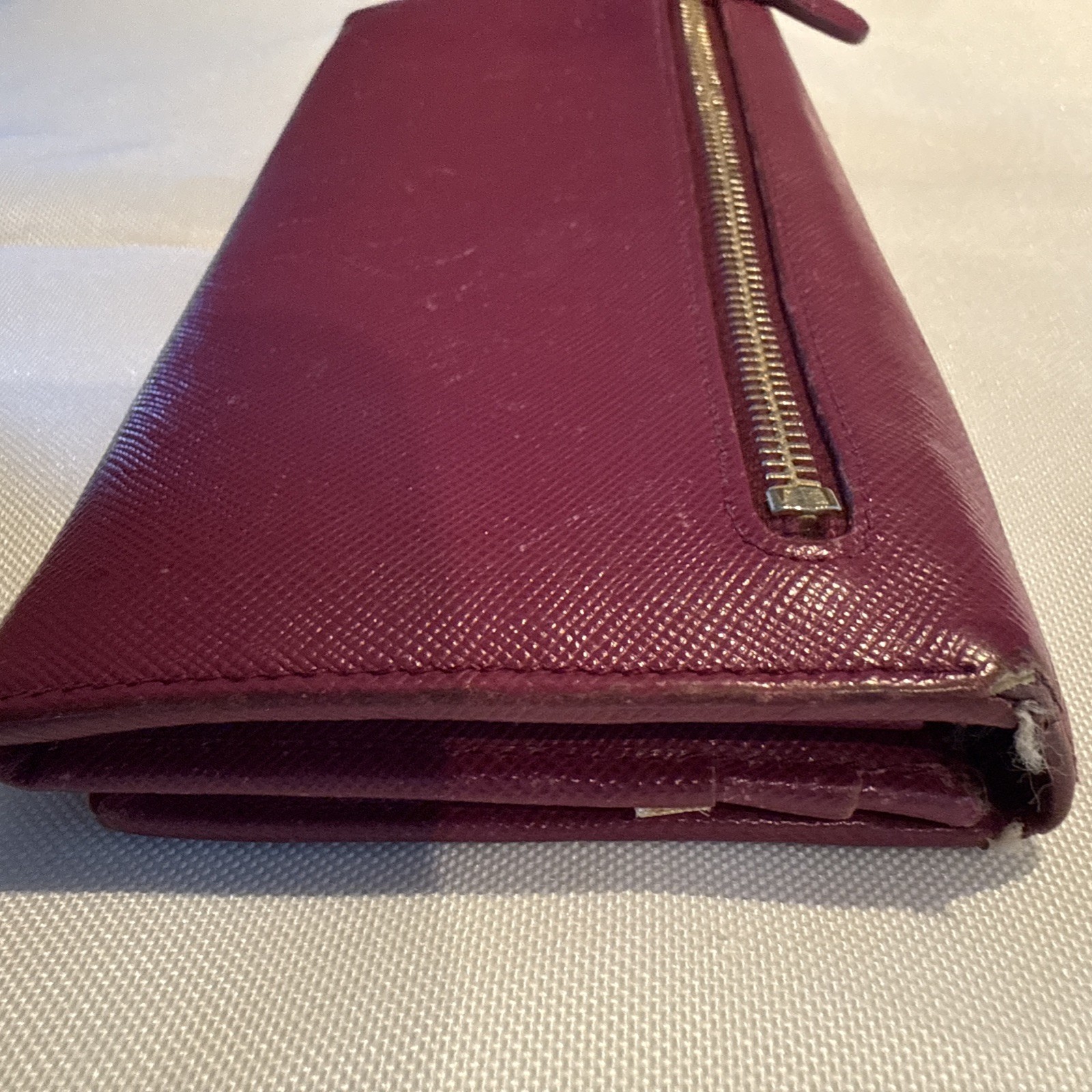 Prada Pink Saffiano Long Wallet thumbnail 7