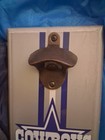 NFL DALLAS COWBOYS Wall Mounted Metal  Bottle Opener 5x10" Wood Plaque Football — photo 3