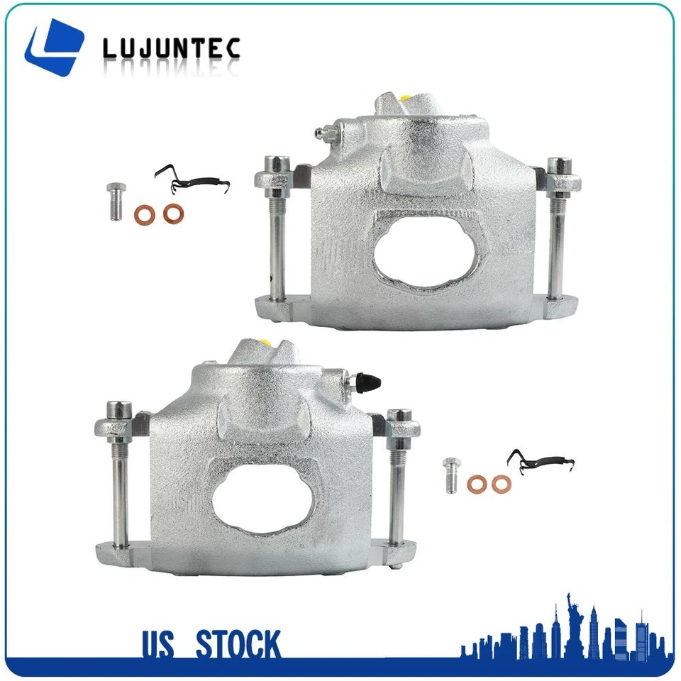 Pair Front Left Right Disc Brake Calipers For 1973-1976 Chevy Malibu Monte Carlo - Image 2 of 4