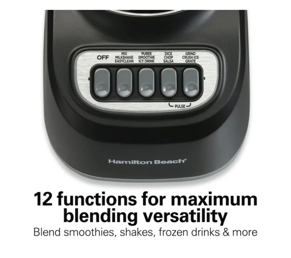Batidora de batidos Hamilton Beach 50180FJ 48 OZ 12 funciones NUEVA Foto 4 de 4