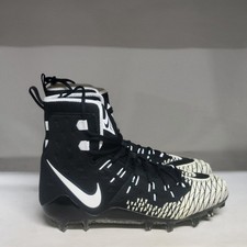 Nike Force Savage Elite TD Football Cleat Black/White Mens Size 14M