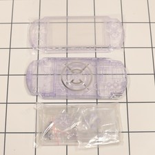 New PSP 3000 Purple Clear Full Housing Shell Replacement Complete USA Ship