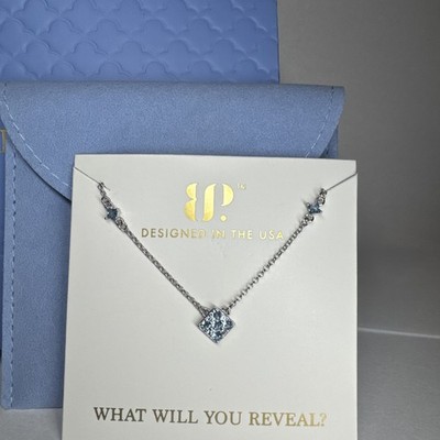 Bomb Party Sterling Club Necklace Timeless Treasures, Blue Zircon Spinel