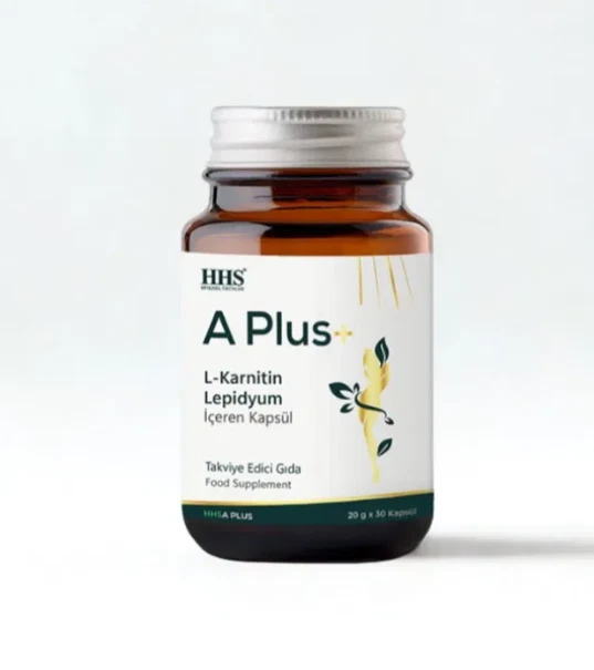 hhs l carnitine lepidium HHS A PLUS L-Carnitine Lepidium Herbal Capsules Energy Support 30 pcs