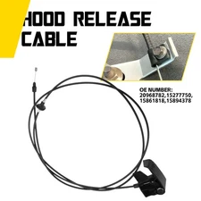 Hood Latch Release Cable w/ Handle For Cadillac Escalade Chevrolet GMC 2007-2014