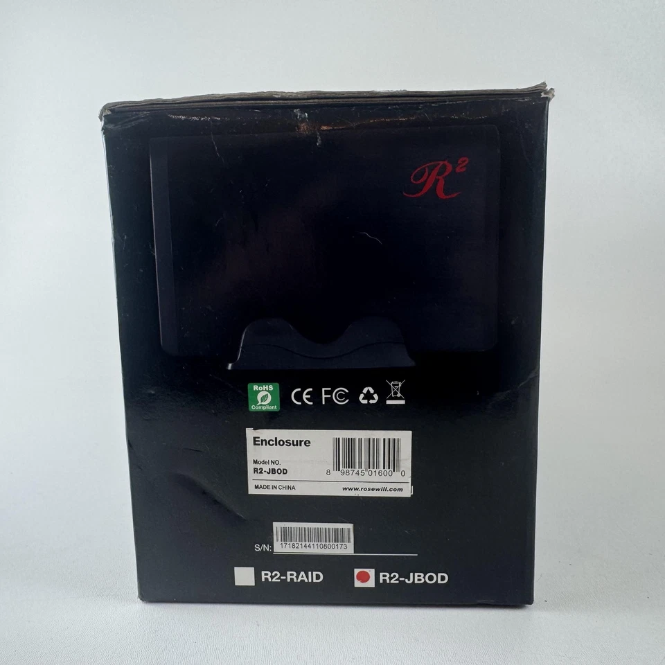 Rosewill R2 Dual Bay SATA II JBOD RAID eSATA USB 3.5" HDD Enclosure Storage - Image 2 of 4